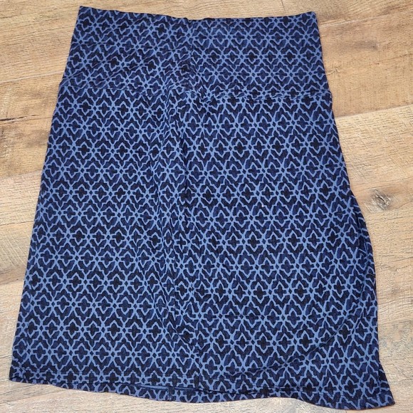 Athleta Blue Woman’s Printed Seaside Foldover Classic Skirt Size Medium - Picture 3 of 5